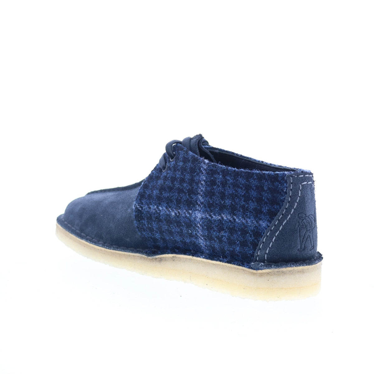 Clarks Desert Trek 26183779 Mens Blue Suede Oxfords & Lace Ups Casual Shoes