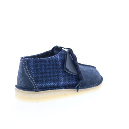 Clarks Desert Trek 26183779 Mens Blue Suede Oxfords & Lace Ups Casual Shoes
