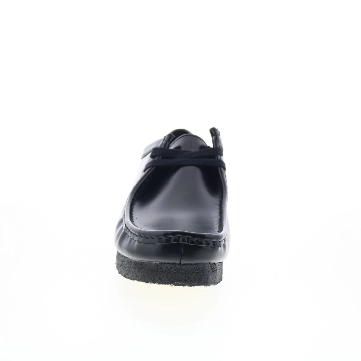 Clarks Wallabee 26183780 Mens Black Leather Oxfords & Lace Ups Casual Shoes