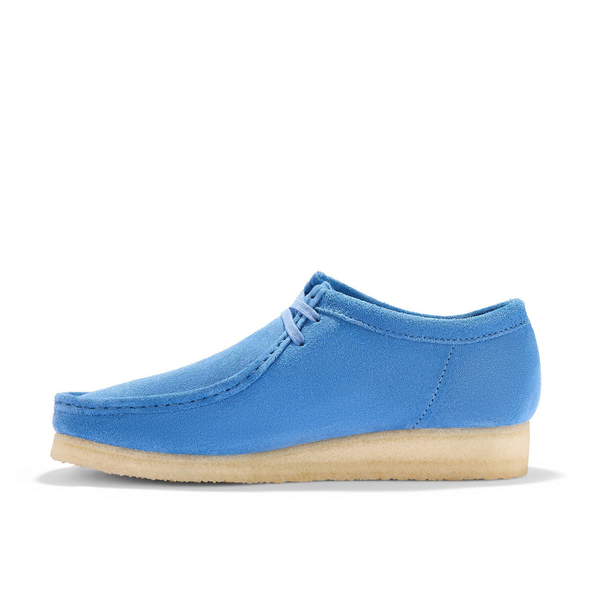 Clarks Wallabee 26183800 Mens Blue Suede Oxfords & Lace Ups Casual Shoes