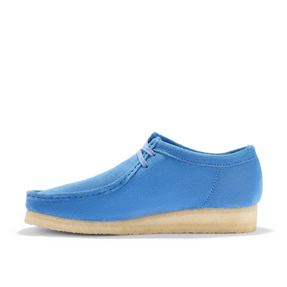 Clarks Wallabee 26183800 Mens Blue Suede Oxfords & Lace Ups Casual Shoes