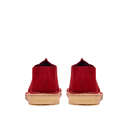 Clarks Desert Trek 26185630 Mens Red Suede Oxfords & Lace Ups Casual Shoes