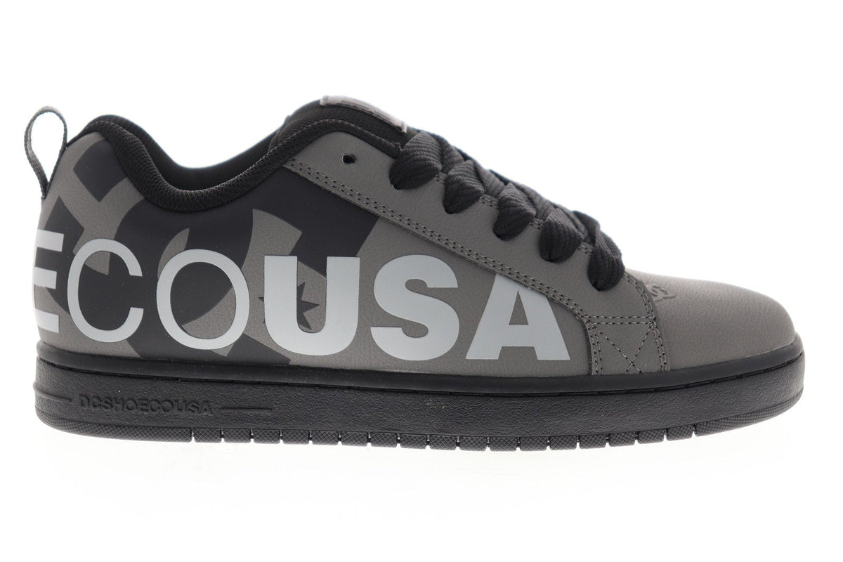DC Court Graffik SE 300927-XSKS Mens Gray Skate Inspired Sneakers Shoes