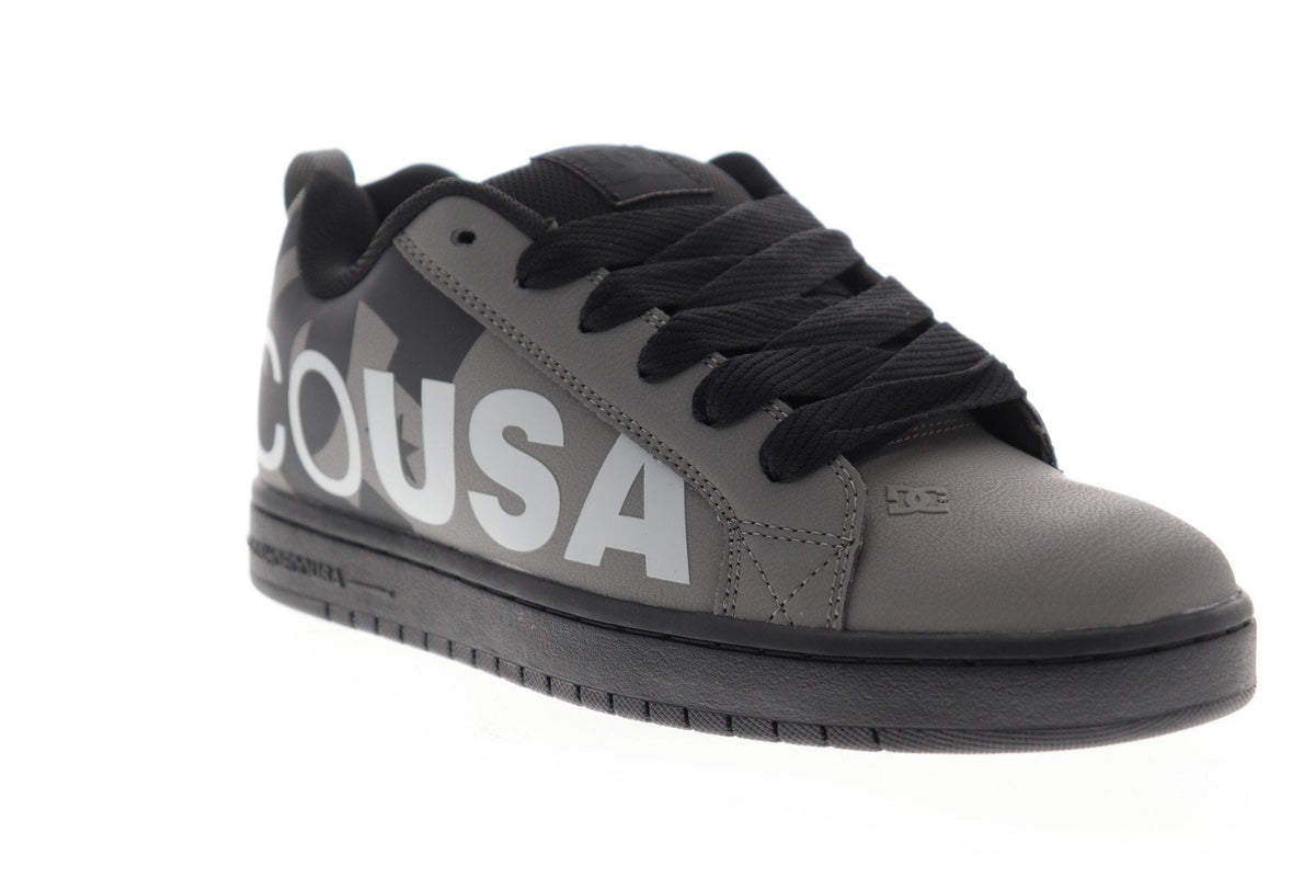 DC Court Graffik SE 300927-XSKS Mens Gray Skate Inspired Sneakers Shoes