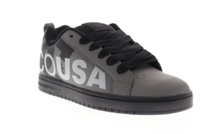 DC Court Graffik SE 300927-XSKS Mens Gray Skate Inspired Sneakers Shoes