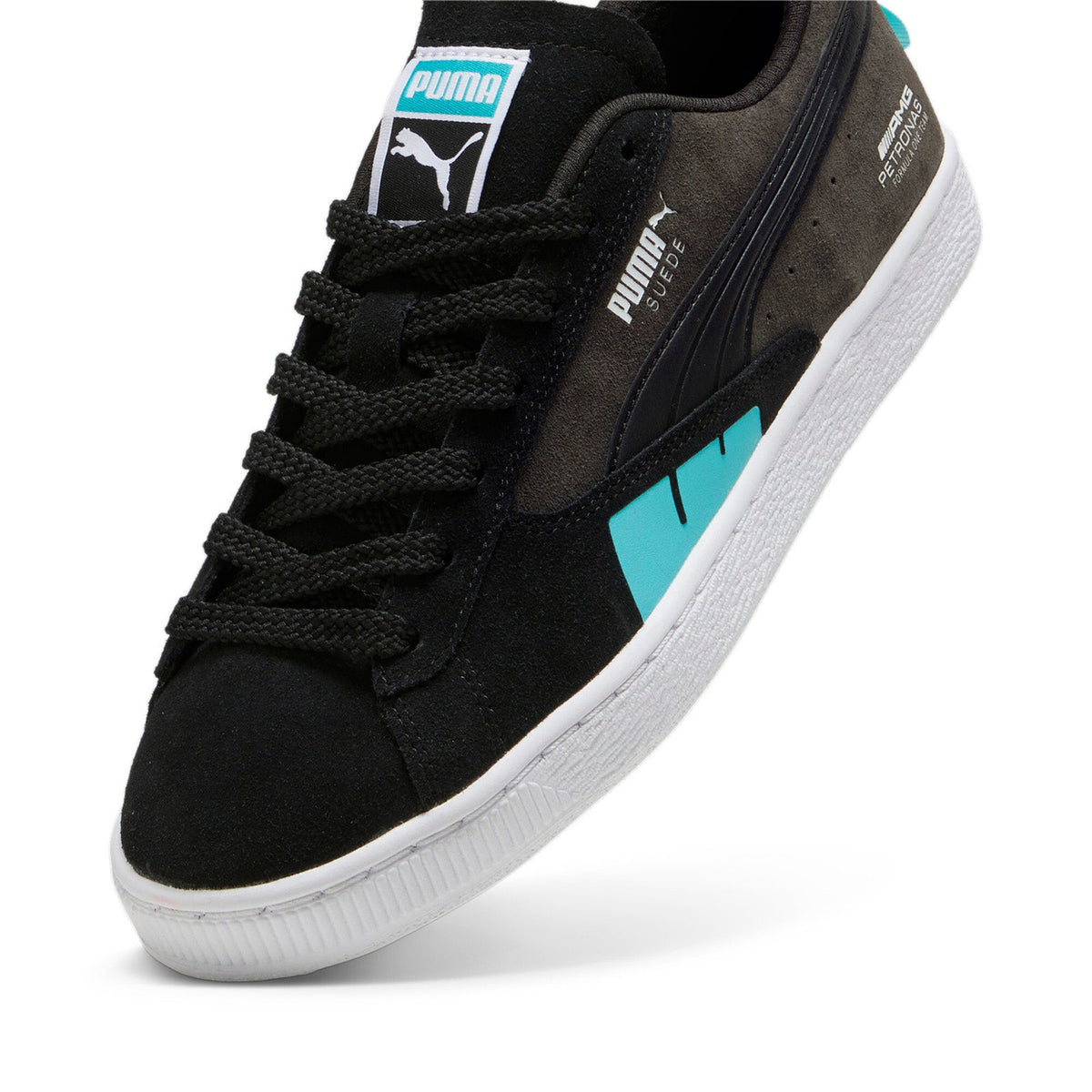 Puma MAPF1 Mercedes AMG Petronas Suede 30802401 Mens Black Sneakers Shoes