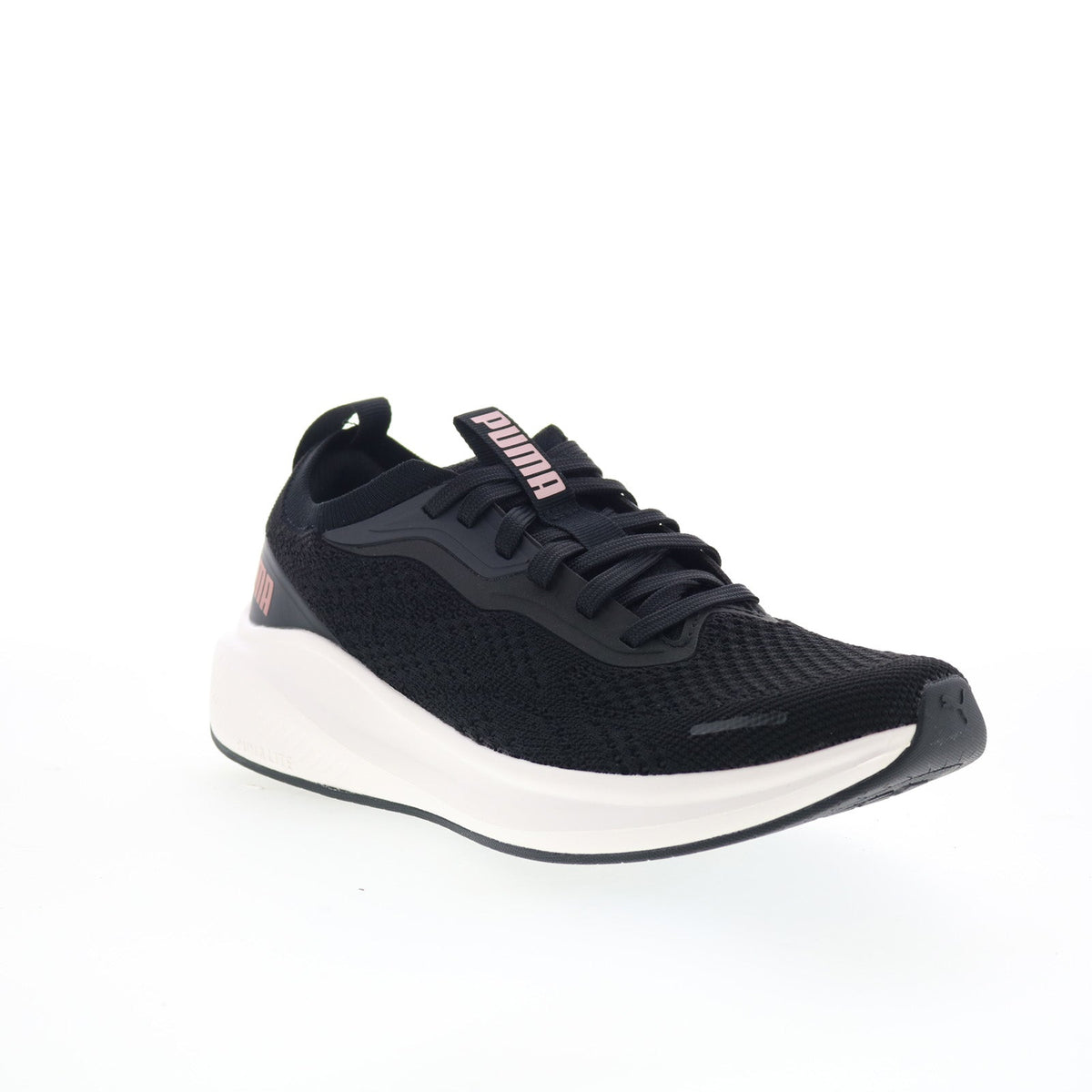 Puma Skyrocket Lite Engineered Womens Black Canvas Lifestyle Sneakers Shoes