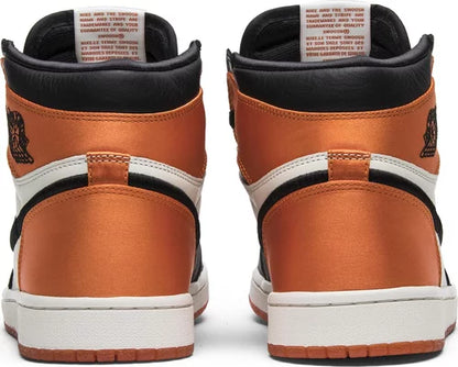 Nike Womens Air Jordan 1 Retro High OG Sneakers - 'Satin Shattered Backboard'