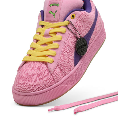 Puma Suede XL 2 x TMNT 40130501 Mens Pink Suede Lifestyle Sneakers Shoes