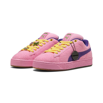 Puma Suede XL 2 x TMNT 40130501 Mens Pink Suede Lifestyle Sneakers Shoes