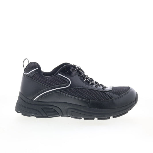 Drew Aaron 40893-09 Mens Black Leather Lifestyle Sneakers Shoes