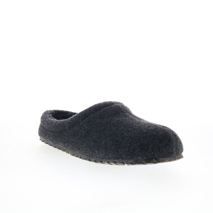 Minnetonka Corbin Slipper 45355-CHR Mens Gray Canvas Clogs Slippers Shoes