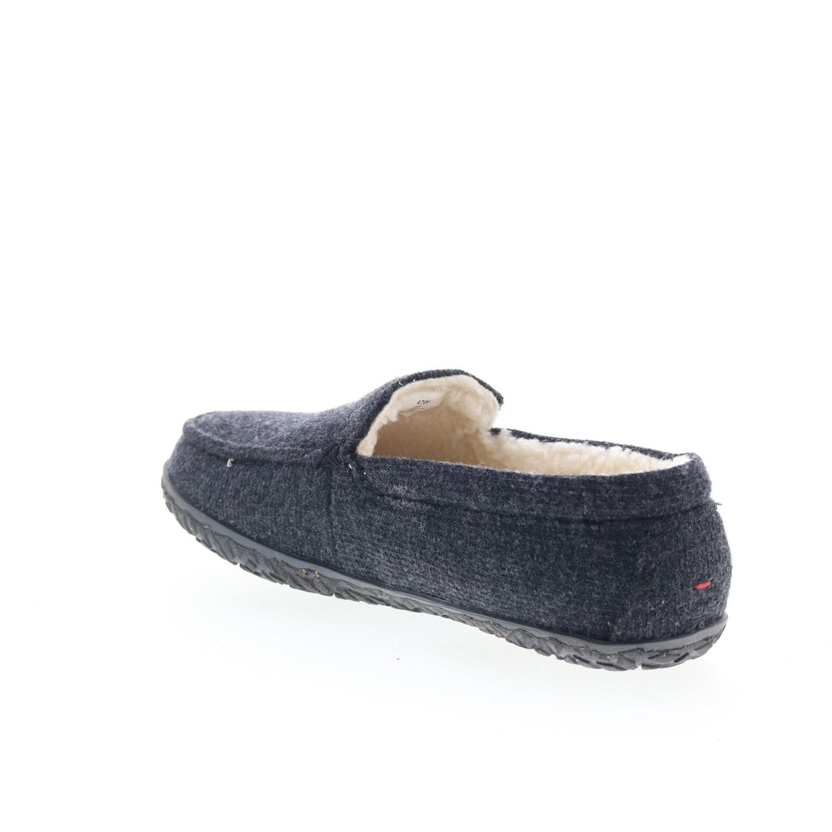 Minnetonka Eco Elm 4706-CHR Mens Gray Canvas Slip On Loafer Slippers Shoes