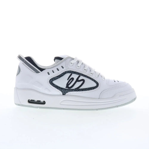 ES Creager 5102000062126 Mens White Leather Skate Inspired Sneakers Shoes