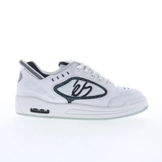 ES Creager 5102000062126 Mens White Leather Skate Inspired Sneakers Shoes