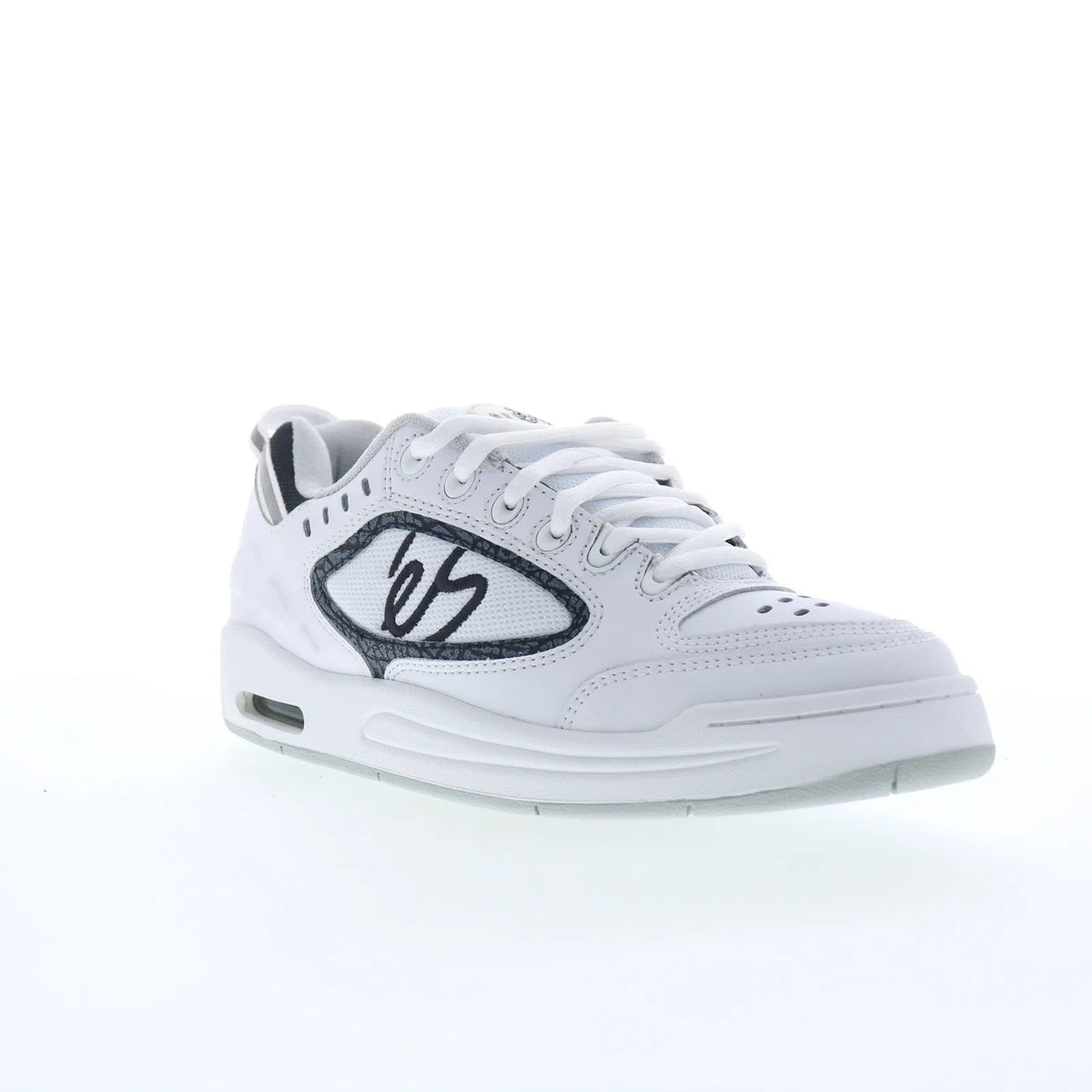 ES Creager 5102000062126 Mens White Leather Skate Inspired Sneakers Shoes