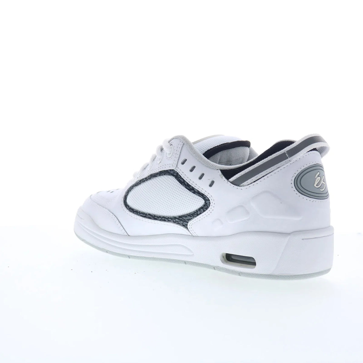 ES Creager 5102000062126 Mens White Leather Skate Inspired Sneakers Shoes