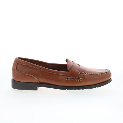 T.B. Phelps Marco 523-10 Mens Brown Leather Loafers & Slip Ons Penny Shoes