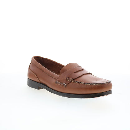 T.B. Phelps Marco 523-10 Mens Brown Wide Loafers & Slip Ons Penny Shoes