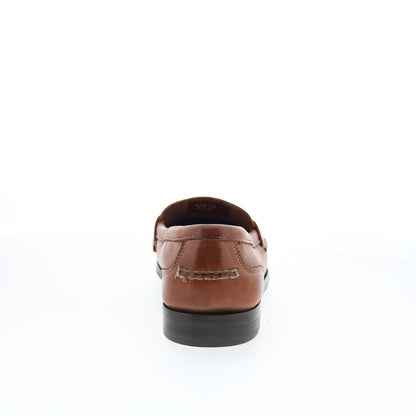 T.B. Phelps Marco 523-10 Mens Brown Leather Loafers & Slip Ons Penny Shoes