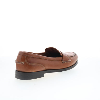 T.B. Phelps Marco 523-10 Mens Brown Wide Loafers & Slip Ons Penny Shoes