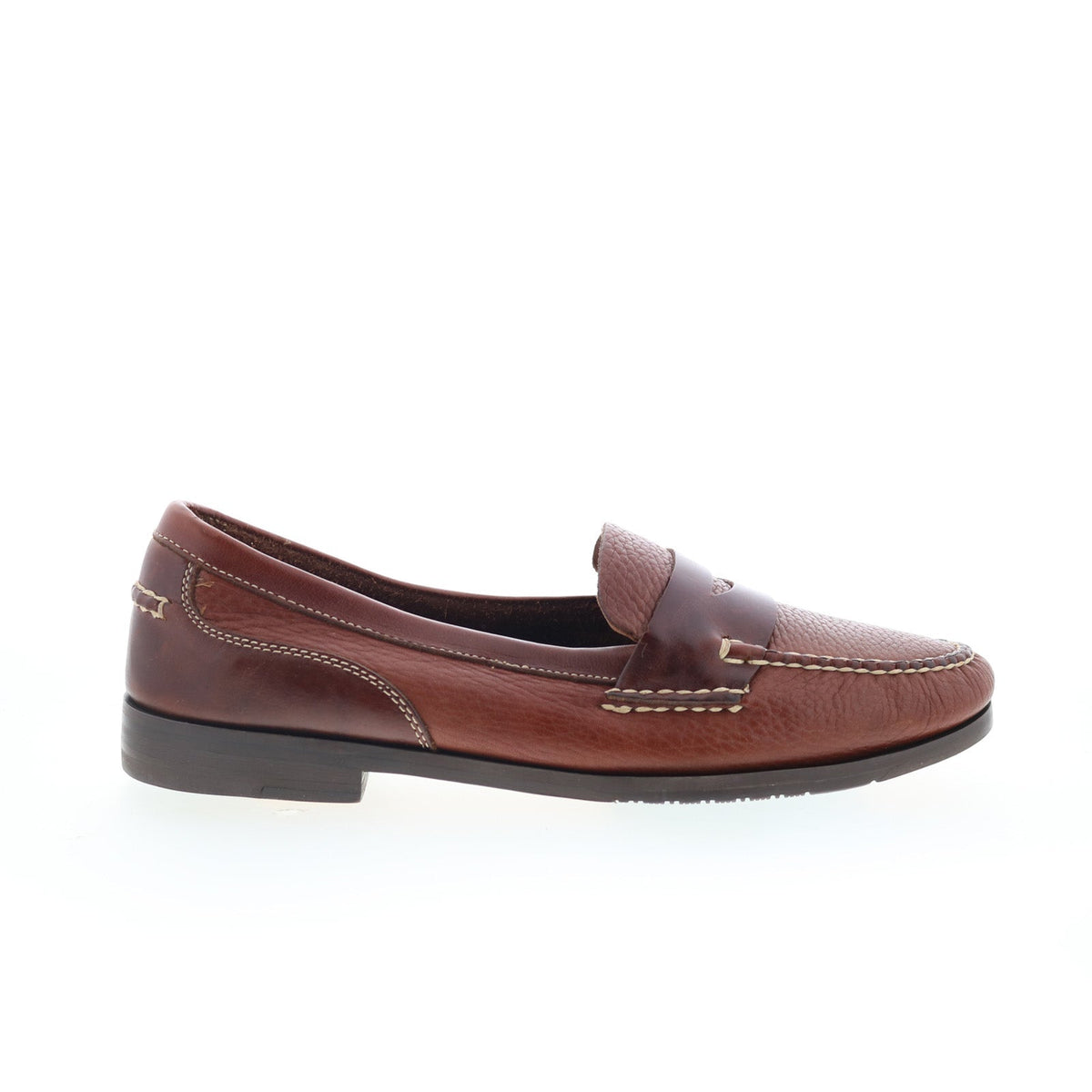 T.B. Phelps Marco 523-30 Mens Brown Wide Loafers & Slip Ons Penny Shoes