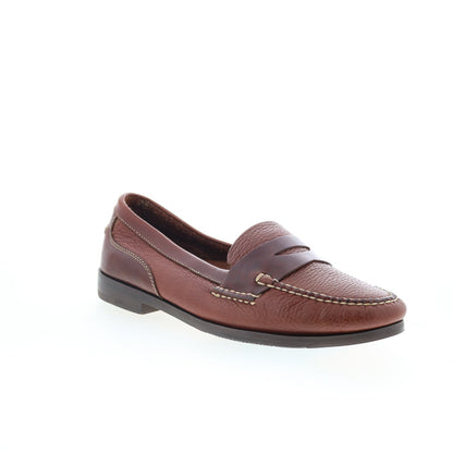 T.B. Phelps Marco 523-30 Mens Brown Wide Loafers & Slip Ons Penny Shoes