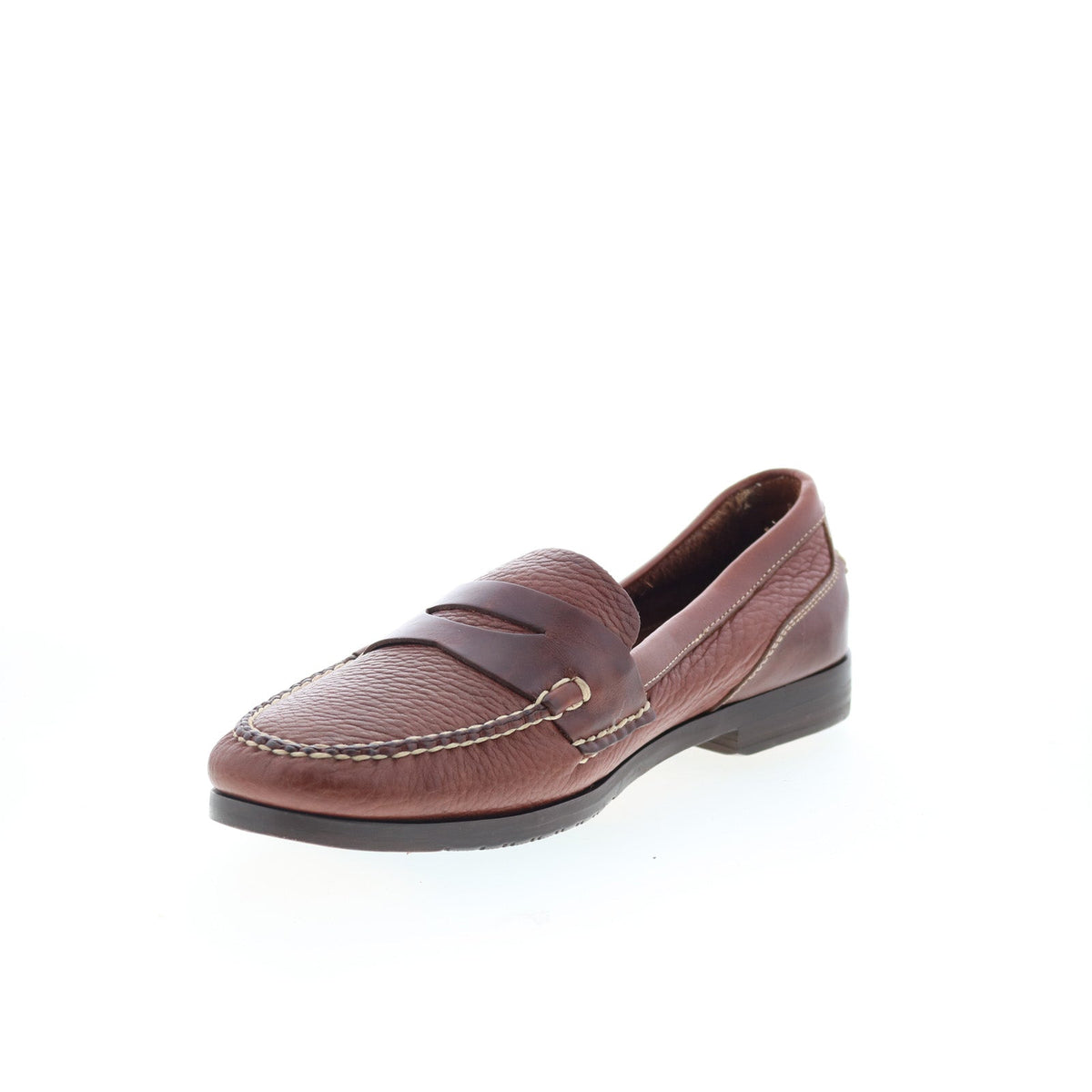 T.B. Phelps Marco 523-30 Mens Brown Wide Loafers & Slip Ons Penny Shoes
