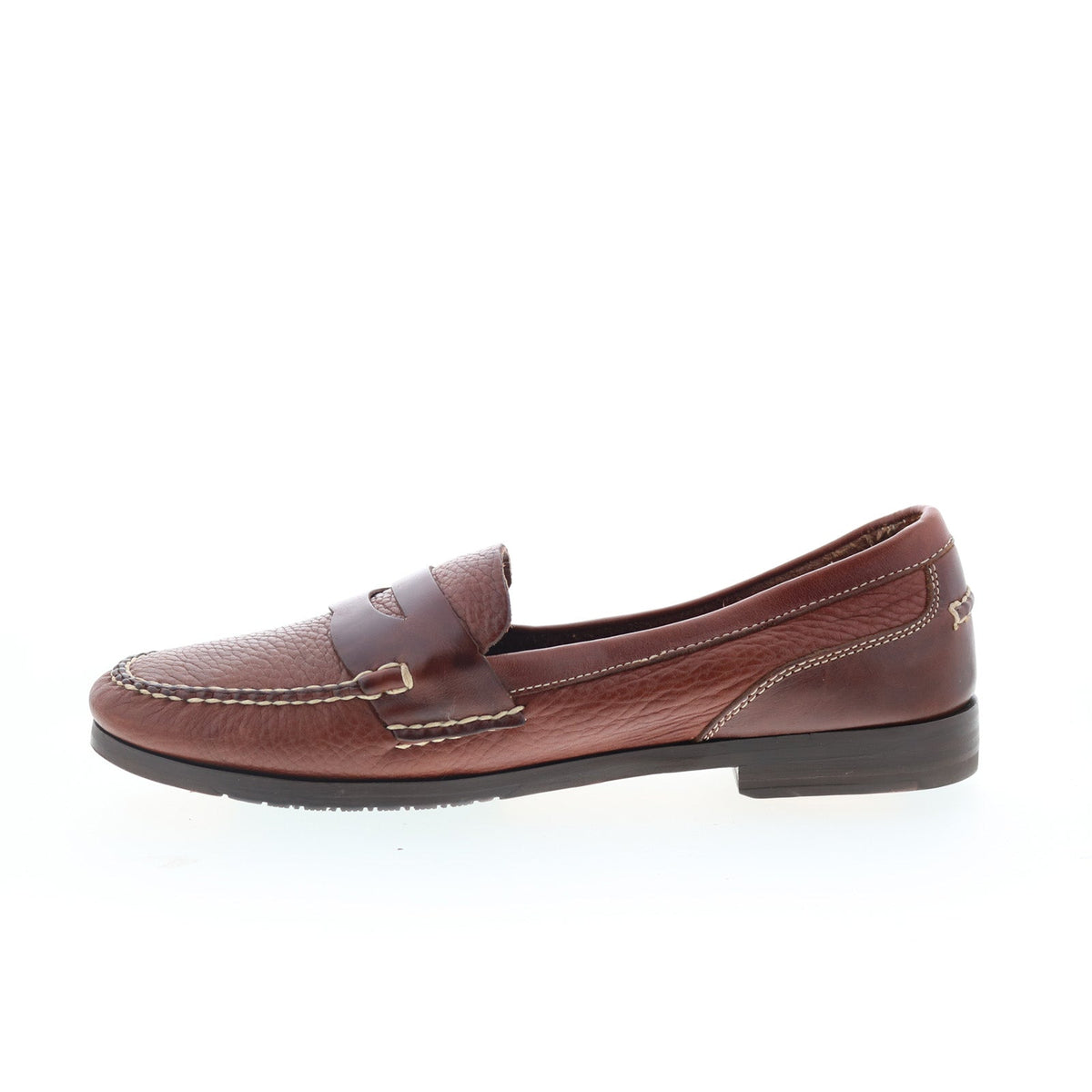 T.B. Phelps Marco 523-30 Mens Brown Wide Loafers & Slip Ons Penny Shoes