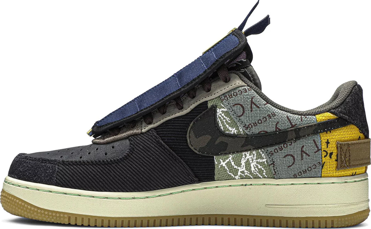 Nike Mens Travis Scott x Air Force 1 Low Sneakers - 'Cactus Jack'