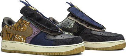 Nike Mens Travis Scott x Air Force 1 Low Sneakers - 'Cactus Jack'