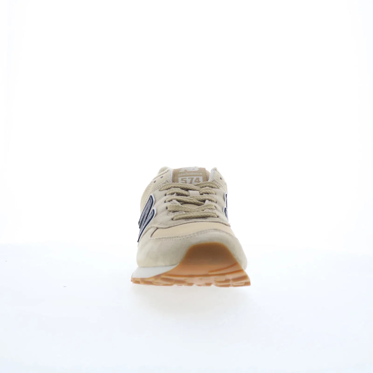 New Balance 574 U574RAC Mens Beige Suede Lace Up Lifestyle Sneakers Shoes