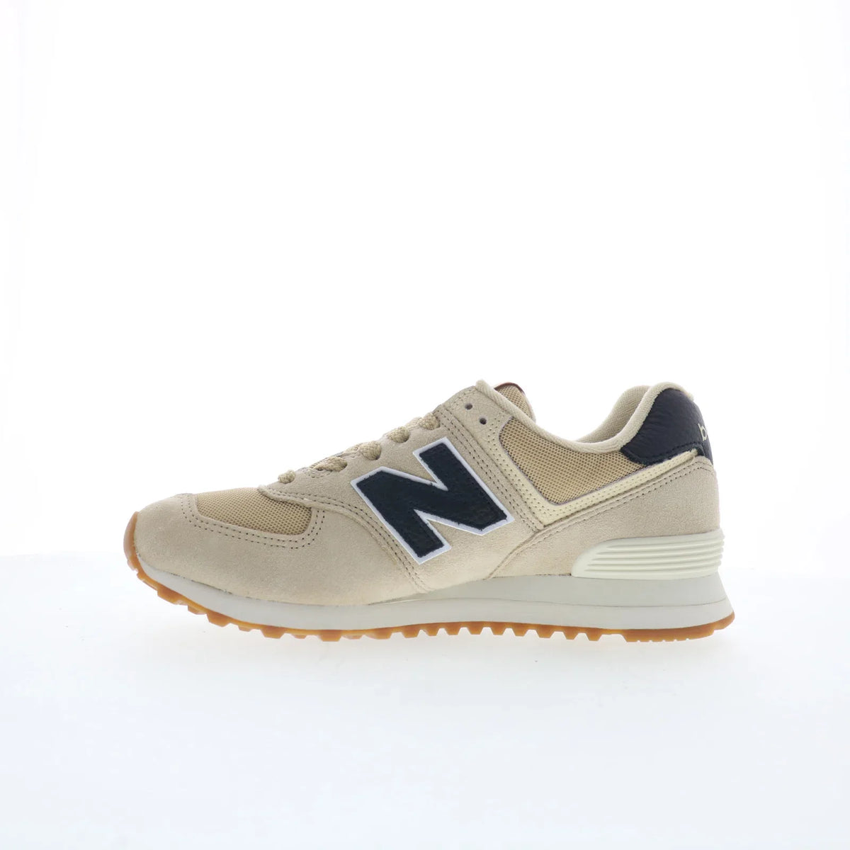 New Balance 574 U574RAC Mens Beige Suede Lace Up Lifestyle Sneakers Shoes