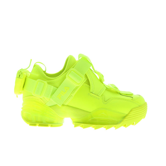 Fila Unit V2 5XM01772-700 Womens Yellow Leather Lifestyle Sneakers Shoes