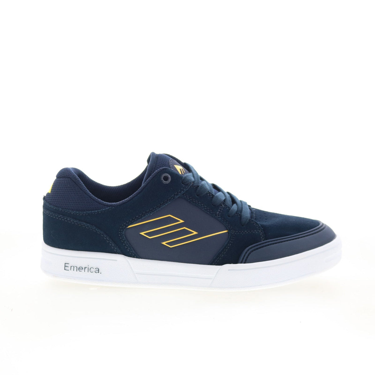 Emerica Heritic 6101000155401 Mens Blue Suede Skate Inspired Sneakers Shoes