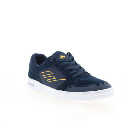 Emerica Heritic 6101000155401 Mens Blue Suede Skate Inspired Sneakers Shoes