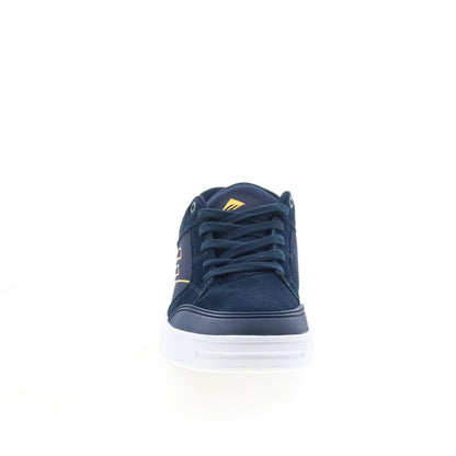 Emerica Heritic 6101000155401 Mens Blue Suede Skate Inspired Sneakers Shoes