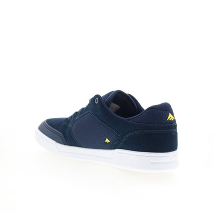 Emerica Heritic 6101000155401 Mens Blue Suede Skate Inspired Sneakers Shoes