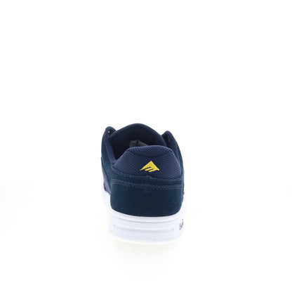 Emerica Heritic 6101000155401 Mens Blue Suede Skate Inspired Sneakers Shoes
