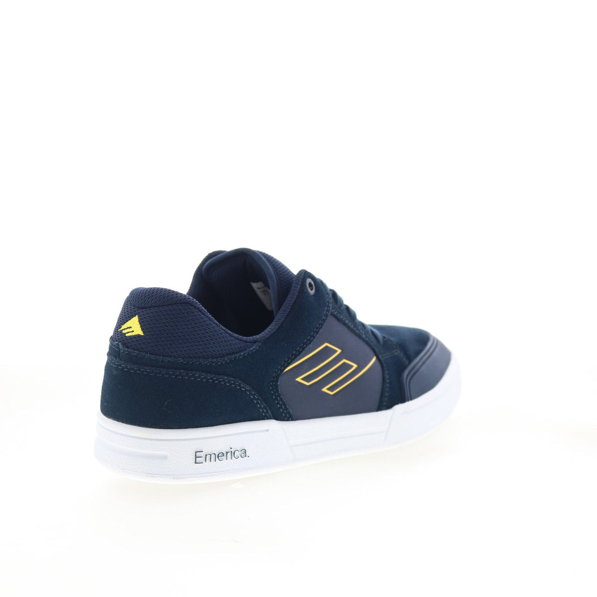 Emerica Heritic 6101000155401 Mens Blue Suede Skate Inspired Sneakers Shoes