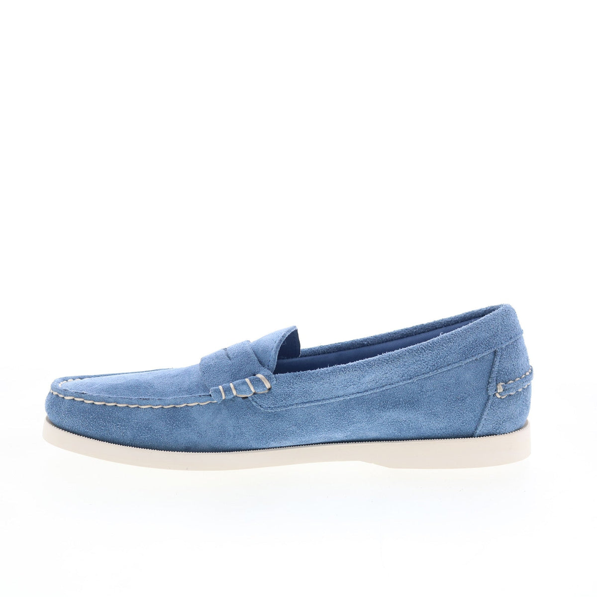 Sebago Dan Boat Flesh Out Mens Blue Suede Loafers & Slip Ons Casual Shoes