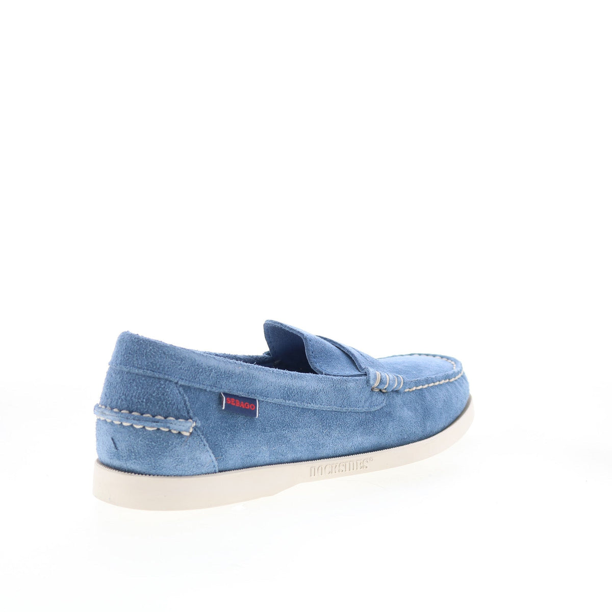 Sebago Dan Boat Flesh Out Mens Blue Suede Loafers & Slip Ons Casual Shoes