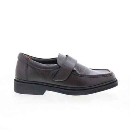 Hitchcock 7192 Mens Brown Extra Extra Wide 5E Leather Loafers Casual Shoes