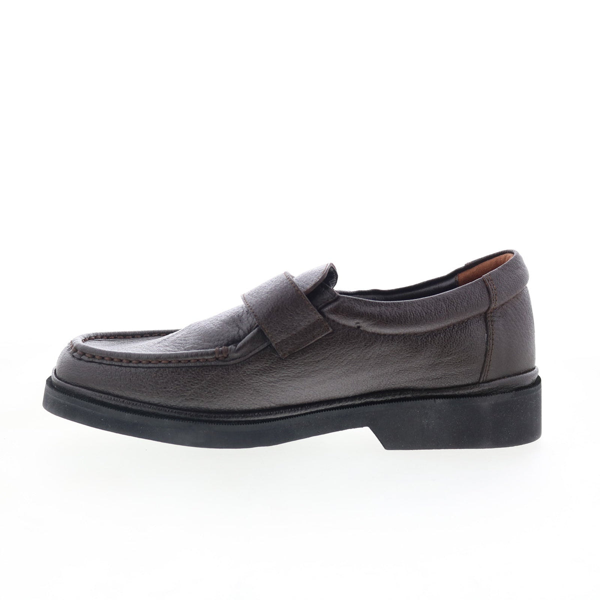 Hitchcock 7192 Mens Brown Extra Extra Wide 5E Leather Loafers Casual Shoes