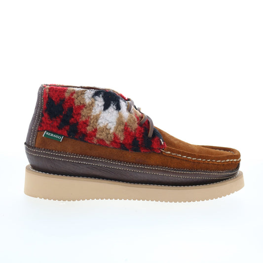 Sebago Miwak Aztec 721289W-A8F Mens Brown Suede Lace Up Chukkas Boots