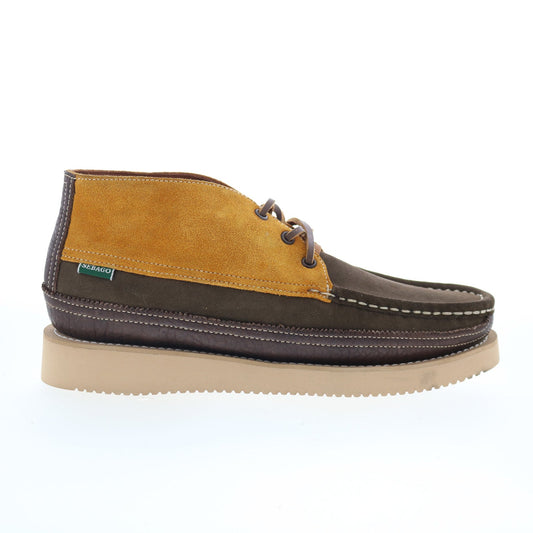 Sebago Miwak Suede Canoe Moc 741172W-A8H Mens Brown Nubuck Chukkas Boots