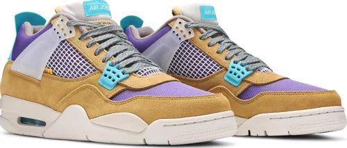 Nike Mens Union LA x Air Jordan 4 Retro Sneakers - 'Desert Moss'