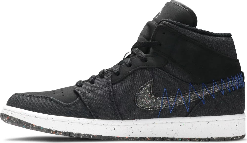 Nike Mens Air Jordan 1 Mid Sneakers - 'Crater'