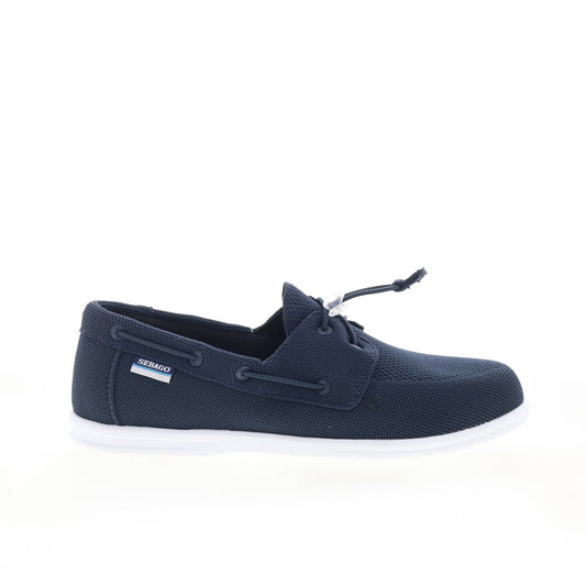 Sebago Monterey 78117KW-908 Mens Blue Canvas Loafers & Slip Ons Boat Shoes