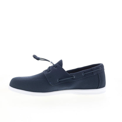 Sebago Monterey 78117KW-908 Mens Blue Canvas Loafers & Slip Ons Boat Shoes